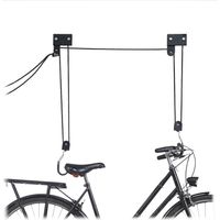 Relaxdays – Support de rangement pour vélo plafond – Charge max 57 kg – Câble de 14 m – Pour vélos, E-bikes et kayaks – Ascenseur noir