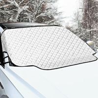 Pare-soleil de pare-brise, pare-soleil intérieur de pare-brise, protection pare-soleil avant, pare-soleil pliable auto-adhésif pour l'été, 147 x 116 cm, pour voitures et SUV