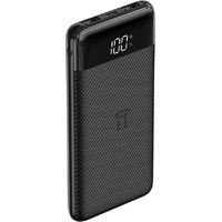 VEGER Powerbank L11 - 10 000mAh LCD Micro-USB, USB-C und 2x USB, schnelles Aufladen Schwarz (W1087)