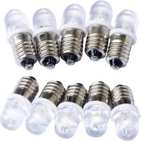 BRAVIX 10pcs E10 12V Spot Ampoule LED Lampes Blanc chaud