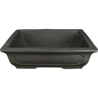 Vaso per bonsai Giapponese Morrisan rettangolare in gres 24,5x18,5x6,5 cm - B20-8