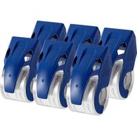 Basics Heavy Duty Packaging Tape with Dispenser for Shipping, Moving and Storing, 4.78 CM x 20.3 M, 6-Pack, 10.99 x 6.71 x 5.99 CM