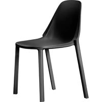 Silla Più Scab diseño en tecnopolimero antracita 53 x 54 x 82