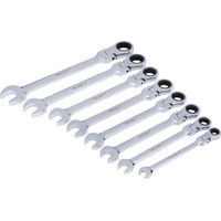 Blue Spot - Set da 8 pezzi Chiavi a cricchetto metriche con testa flessibile a combinazione
