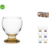 Set 6 bicchieri in vetro Spark Royal Norfolk cl. 25 colori assortiti
