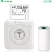 PeriPage Mini Pocket All-in-One Thermal Printer Wireless BT Picture Photo Label Memo Receipt Paper P