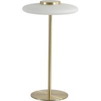 Lampe de table Record Or avec verre blanc - EU33120PB