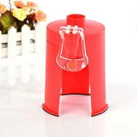 Distributeur de boissons gazeuses et eau gazeuse Creative Cola sur support de bureau avec robinet (rouge)-13.00X12.00X12.00CM-Red