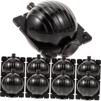 Schwarze Pflanzen, 10 Stück, Luftpflanzen, stratifiziert, Hochzeitsempfang, Kugeln, Kunststoff-Zuchtbox, Genitalorgane, schwarze Pflanzen, Wurzelsystem, Vermehrung, Hochzeitswachstumskugeln, Wurzel