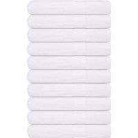 vidaXL Towels "FROGN" 10 pcs White 100x200 cm 360 gsm