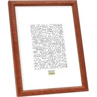Cadre photo Deknudt S236H3 marron foncé 15x20 cm