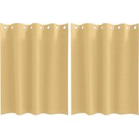 Rideaux occultants,Rideaux anti-lumière avec des rideaux Beige Polyester CFW18870