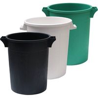 BIDONE IMMONDIZIA SOVRAPPONIBILE Lt 120 - Ø 53 x h 79 cm - nero