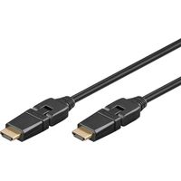 High-Speed-HDMI™-360°-Kabel mit Ethernet, 4K/60Hz. Kabellänge 5 m
