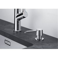 LIVEA Dispenser di sapone liquido in acciaio inossidabile, 250 ml, cromato (DMZCR)