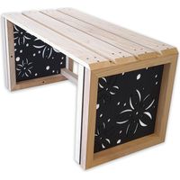 Panchina In Legno E Pvc Per Interno Ed Esterno Mod. FLOWERS