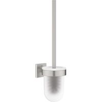 Grohe QuickFix Start Cube - Scopino WC a parete con supporto, vetro/supersteel 40977DC0