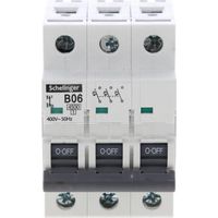 Interruttore automatico 3P B 6A 4,5kA AC Schelinger A02-G7-3P-B06