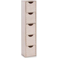 Zeller Organizador Multifuncional madera natural 60x13x12 cm