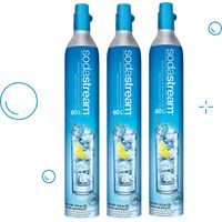juego de 3 cilindros de recarga de gas co2 de 60l para gasificador - 3 X CYLINDRE GAZ - Sodastream -