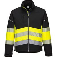 Veste Softshell Pw3 Haute Visibilité Classe 1 Couleur : Noir/jaune Taille 4xl - Portwest