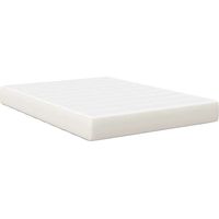 Matelas de Lit avec matelas Crème 160 x 200 cm tissu CFW78821