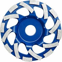 Disque Diamant Abrasif 125mm de Meulage pour le Béton Meule Abrasive pour Poncer Béton, Pierre, Granit Bleu