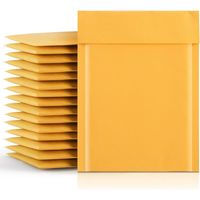 25 enveloppes à bulles en papier kraft, doublées.