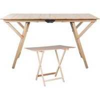 Tavolo pic nic pieghevole noce 60x80 cm in legno di faggio