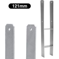 SWANEW 2x H-anchor Supporto palo Ancoraggio palo manica a terra Ancoraggio palo manica a terra 121 MM