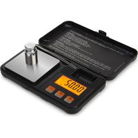 Balanza de cocina digital de bolsillo de 50 g/0,001 g, balanza de precisión para alimentos de 0,001 g, con calibración de 50 g, pinzas, función de tara y pantalla LCD retroiluminada.