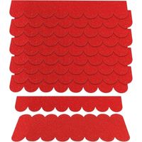 Lot de 21 tuiles adhésives en feutre pour toit de nichoir à oiseaux - Décoration et protection imperméable pour abri de jardin