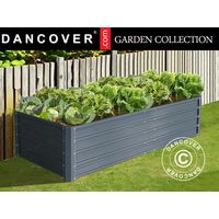 Arriate elevado de flores, 0,9x1,8x0,47m, 800l, Antracita - Dancover