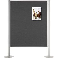 magnetoplan Präsentationswand SET 1 Maße: 134,5 x 180 cm (B x H) Farbe: grau