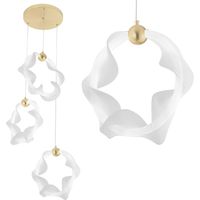 CEILING LAMP CHANDELIER TOOLIGHT LED G012-3CPR WHITE GOLD