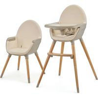 Kinderkraft fini 2 Silla de alimentación 2 en 1 Beige