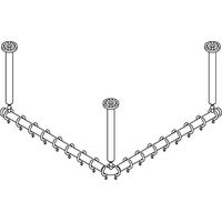 pba 01 Duschstange AS 1000X1000X440mm aus Nylon