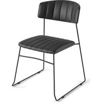 Chaise Design Mundo Revêtement en Cuir Synthétique Ignifuge - Lot de 4 - Veba