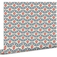 Joules Vliestapete Stately Floral Blau 10mx52cm