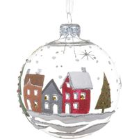Boule transparente avec étui 8 cm