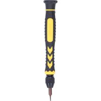 Kit d'outils de réparation multifonctionnel comprenant un tournevis, un assortiment d'embouts et une douille pour le démontage d'appareils électroniques.