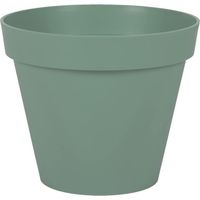 Runder toskanischer Blumentopf Ø 25 cm - Volumen 6 l - Ø 25 x H. 21 cm - Taupe
