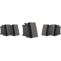 Lot de 5 boutons poussoirs - Moteur seul - Noir - Simplea