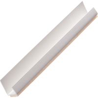 PROTEKTOR 3735 PVC Einfassprofil, Abschlussprofil, selbstklebend 250cm 50 St., 125mm, Weiß Kantenschutz für Rigips, Trockenbau, fachgerechte Verarbeitung