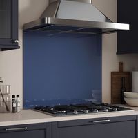Splashback Bluebell Shimmer Glass Kitchen Backsplash 900mmx750mmx6mm