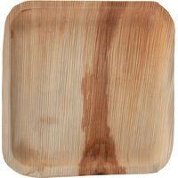 Assiettes creuses carrées en feuilles de palmier 250mm (lot de 100) - FIESTA COMPOSTABLE