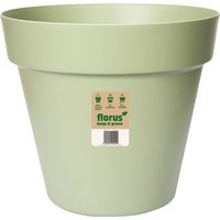 Florus Paris Pot De Fleurs 40 - Vert - L 39 x B 38.8 x H 35 cm - intérieurextérieur - 100% recyclé