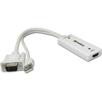 Sandberg 508-78 - cavo adattatore HDMI (USB, VGA), bianco