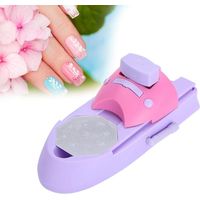 Kit de démarrage pour studio de manucure avec gel UV violet comprenant un kit de nail art, une lampe UV et du gel UV - Kit idéal pour débuter