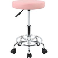 Tabouret de bar réglable en hauteur rotatif – Cuir synthétique étanche – Hauteur 47,5 à 62 cm – Confort optimal avec repose-pieds – Kktoner